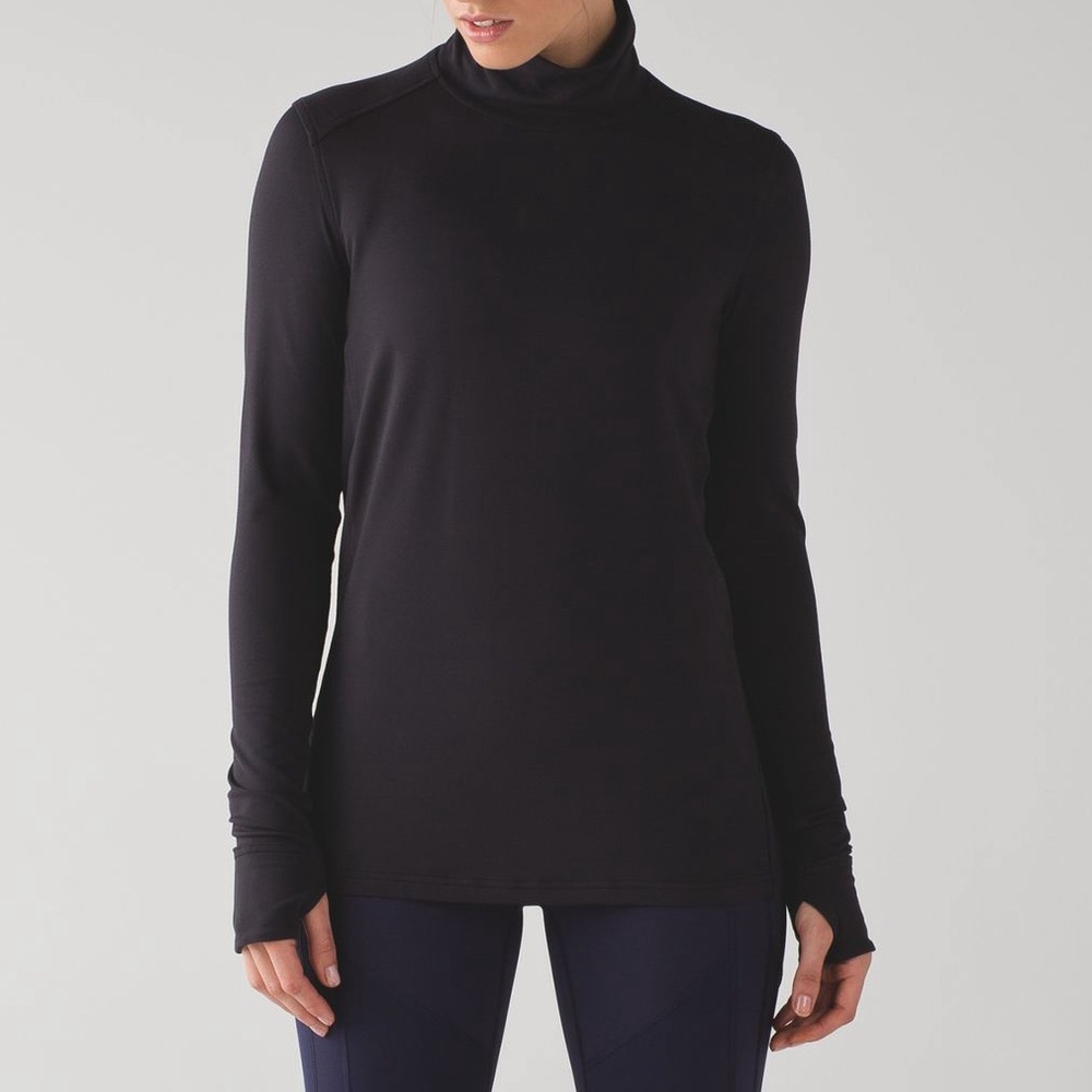 Lululemon Ready to Rulu Turtleneck Pullover Long Sleeve Shirt Top Black Size 2/4